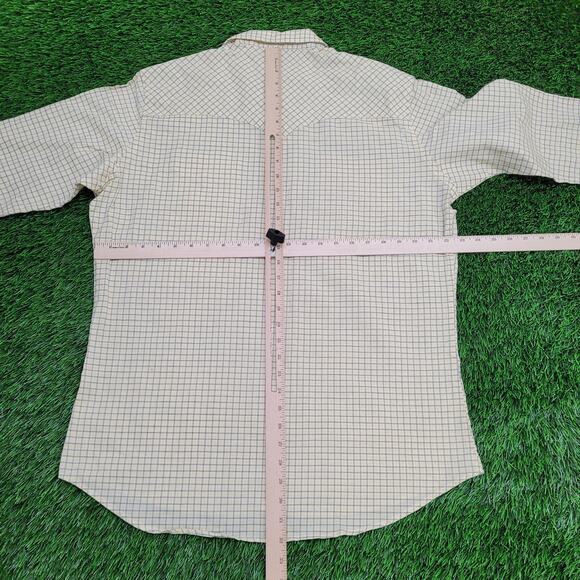 Vintage Ely-Cattleman Pearl Snap Button Shirt XL 23x32 Plaid - Picture 4 of 11